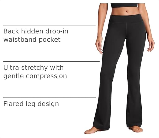 CRZ YOGA Butterluxe Low Rise Flare Leggings 32" - Bootcut Buttery Soft Lounge Casual Womens Yoga Pants