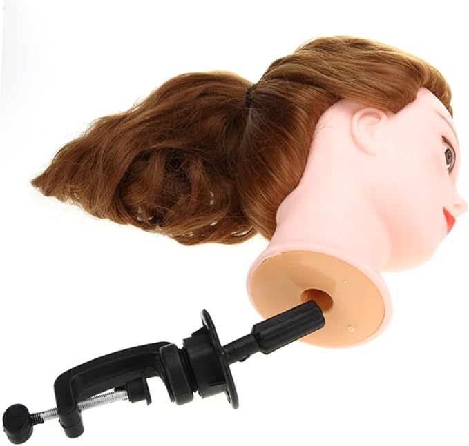 Adjustable Mannequin Head Stand for Wig Display Hairdressing Practice Sturdy Durable Wig Holder for Training Easy Assembly for Cosmetology Styling