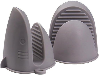 Oven MittsOoaMini Oven Gloves Silicone Heat Resistant Cooking Pinch Mitts Potholder for Air Fryer Kitchen Cooking  Baking (Grey)