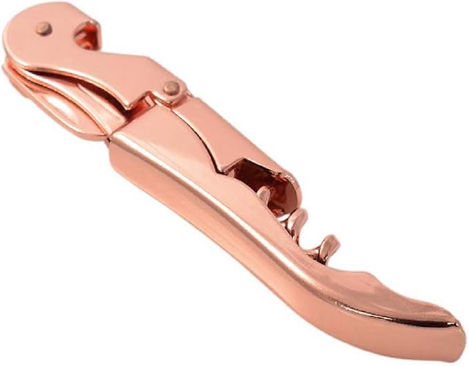 Copper Plated Corkscrew Double Hinge Waiters Wine KeyBottle Opener  COP