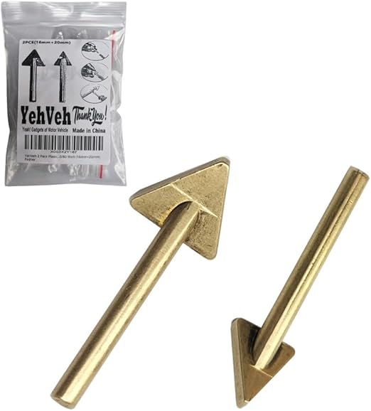 2 Pack Plastic Welding Tips for Soldering Iron Gun and Plastic Welder Soldering Station with 5.2mm Shaft Tip Hole Car Bumper Dashboard Kayak RV Water Tank Hatch Repair