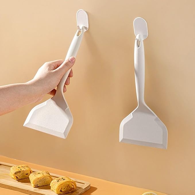 Silicone Pancakes Shovel,Wide Spatula Turner,Non-Stick Tamagoyaki Spatula,Japanese Omelette Spatula,Flexible Silicone Turner for Kitchen(white), AM0XEB0LJH2US