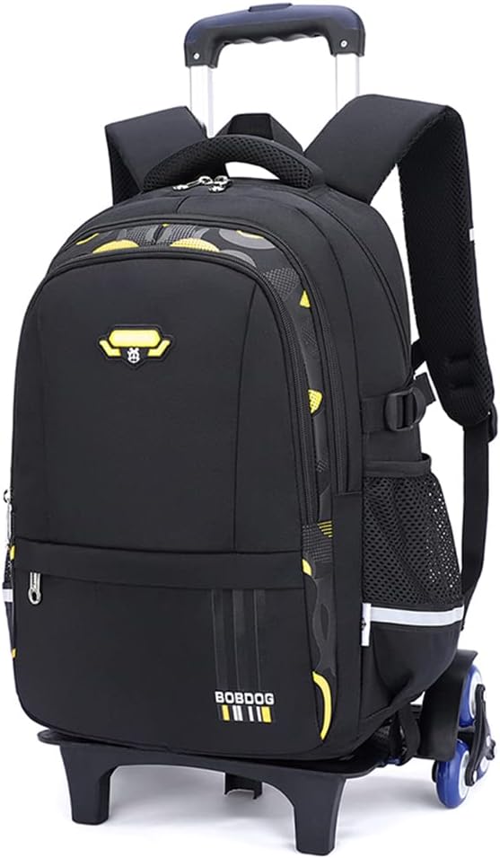 Mfikaryi Solid Color Elemetary Rolling Backpack,Camo Prints Kids Wheeled School BookBag,Backpack with wheels for boys