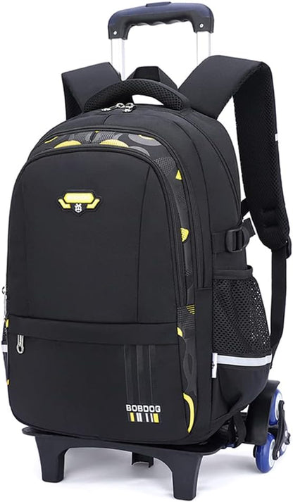 Mfikaryi Solid Color Elemetary Rolling Backpack,Camo Prints Kids Wheeled School BookBag,Backpack with wheels for boys