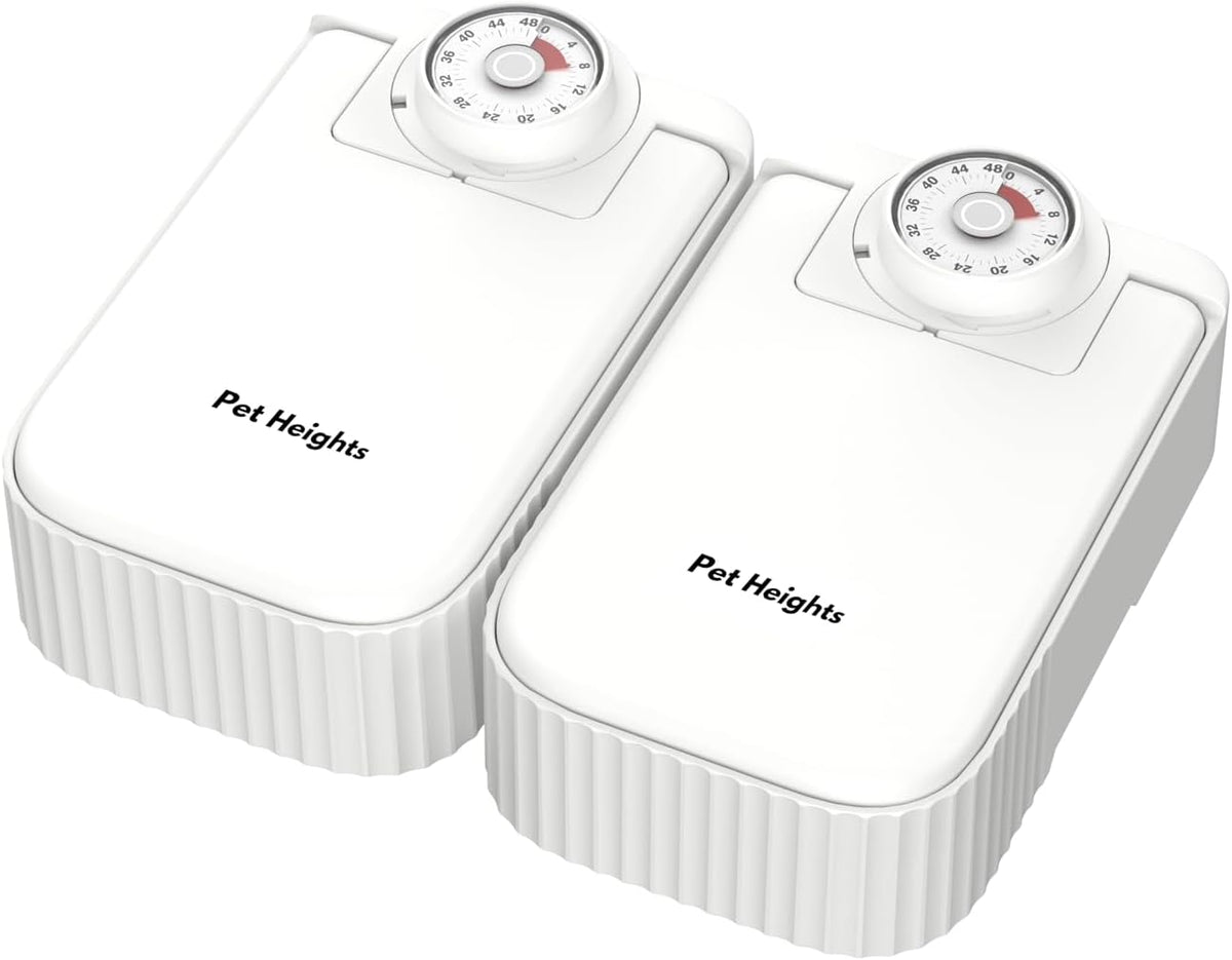 Meal Automatic Pet Feeder for Cats and Small Dogs with Ice Pack (2 bowl feeder)