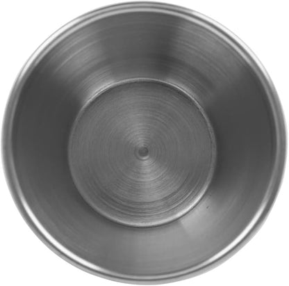 (Pack of 12) 2.5 oz Stainless Steel Sauce Cups – Commercial-Grade Dipping Cups for Condiments, Portion Control & Ramekins
