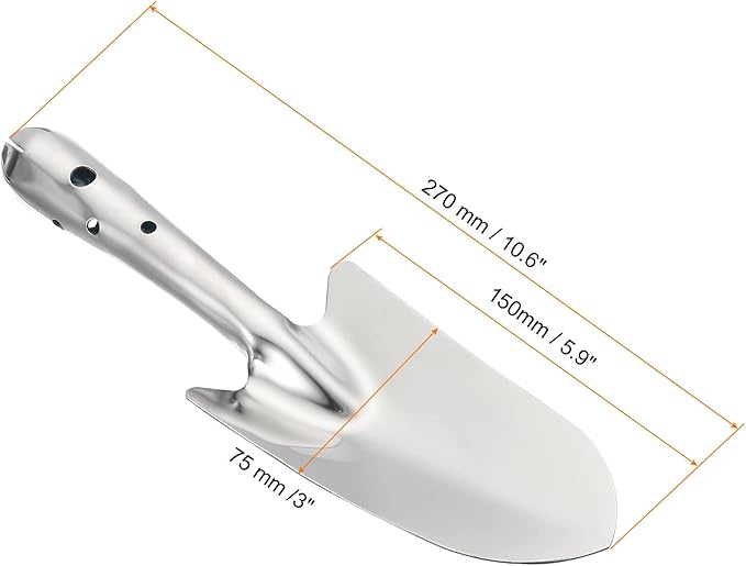 PATIKIL Garden Trowel, Gardening Hand Shovel Stainless Steel Spade Shovel Garden Tools for Transplanting Digging