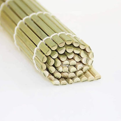AKOAK 1 Pack Sushi Roll Mat, Professional Non-stick Bamboo Sushi Roll Mat, Multifunctional Kitchen DIY Sushi Mat Tool, 9.5 ", Natural Bamboo