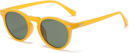 Vintage Polarized Sunglasses for Men Women Round Retro Classic Fashion Eyewear UV400 Protection Sun Glasse