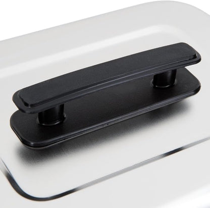 Soro Essentials- 8 Qt. Stainless Steel Chafer Dome Cover with Plastic Black Color Handle- Chafers and Buffet Warmer Cover for Catering Event Party Holiday Buffet Weddings Catering
