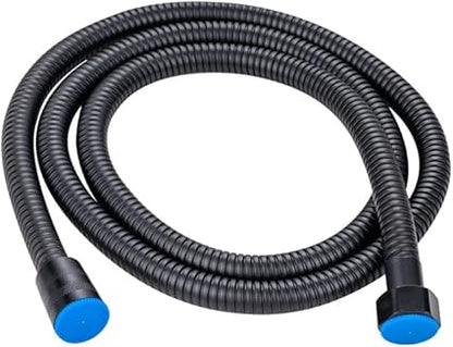 Black Stainless Steel Hose Shower Hose Long Bathroom Shower Extension Plumbing Pipe (Size : 150cm)