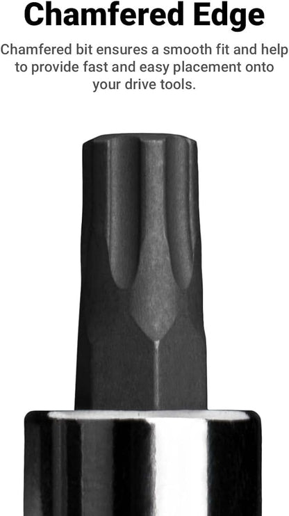 Capri Tools TP55 Star Plus Bit Socket, 38 in. Drive
