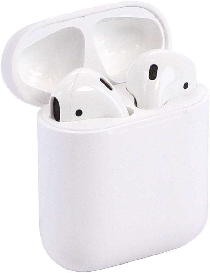Apple Airpods In-Ear Bluetooth Wireless Headset with lightning charging case included - model A2031(Renewed)(No original Packaging)