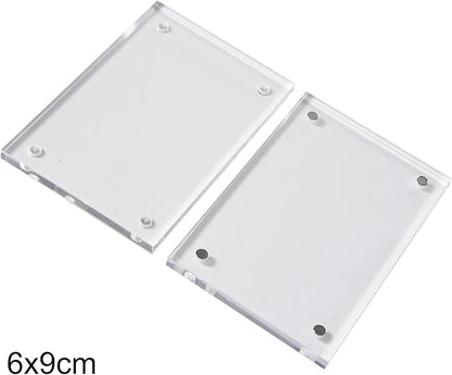 Acrylic Picture Frame, Transparent Acrylic Picture Frame, Magnetic Poster Stand, Magnetic Frames(6x9cm)