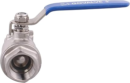 2-PC Ball Valve Stainless Steel - 34" NPT Female Full Port Ball Valve For water oil and gas