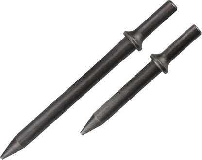 Air Chisel Head Hard Steel Solid Air Shovel Head Air Impact Hammer Bit Pneumatic Tool Accessoryies 150Y 190Y 250Y Cutting(4pcs 125mm Spring)