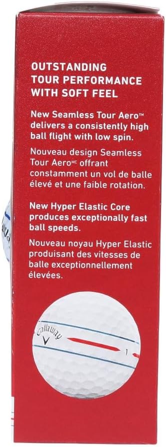 Callaway Chrome Soft Triple Track 360 Golf Balls (White, 3pk) 1 Sleeve 2024