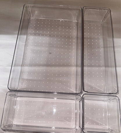 4pc Organizer Box Space Saving Storage Organizers Tidy Desktop Easy Access Layout