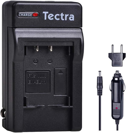 Tectra Charger Only, for NP-BY1 EN-EL11 LI-60B D-Li78 Compatible with Nikon Coolpix S550 S560 Sony Action Cam Mini HDR-AZ1VR AZ1 AZ1V AZ1VR Olympus FE-370