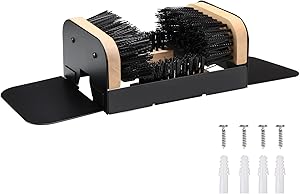 The Original Boot Scrubber, Outside Boot Scraper, for All Weather Industrial Shoe Cleaner  Scraper Brush (with Ears)