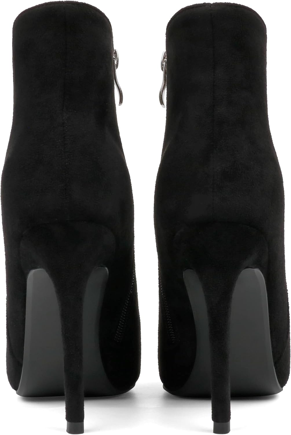 Ankle Boots for Women 4IN Stiletto High Heel Pointed Toe Boots with Zipper