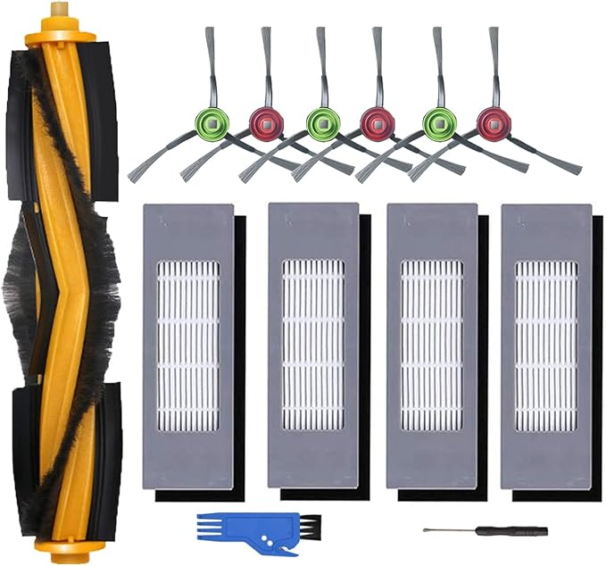 Accessories Kit Fit for Yeedi Vac 2 ProVacVac MaxVac Station Robot Vacuum Replacement parts, 13 Pack