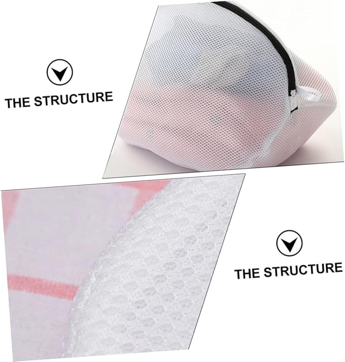 3 Pcs Mesh Wash Bag for Delicate Clothes Bra Wash Bag Socks Bag Zipper Laundry Bag Mesh Laundry Bag Set for Washing Machine Easy to Carry