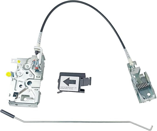 Door Lock Actuator Compatible with 1992-1997 F150 F250 F350 Bronco Front Left Driver Side with Cable Rod Kit