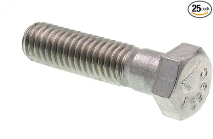 Prime-Line 9059638 Hex Bolts, 3/8 In.-16 X 1-1/2 In., Grade 304 Stainless Steel (25 Pack)
