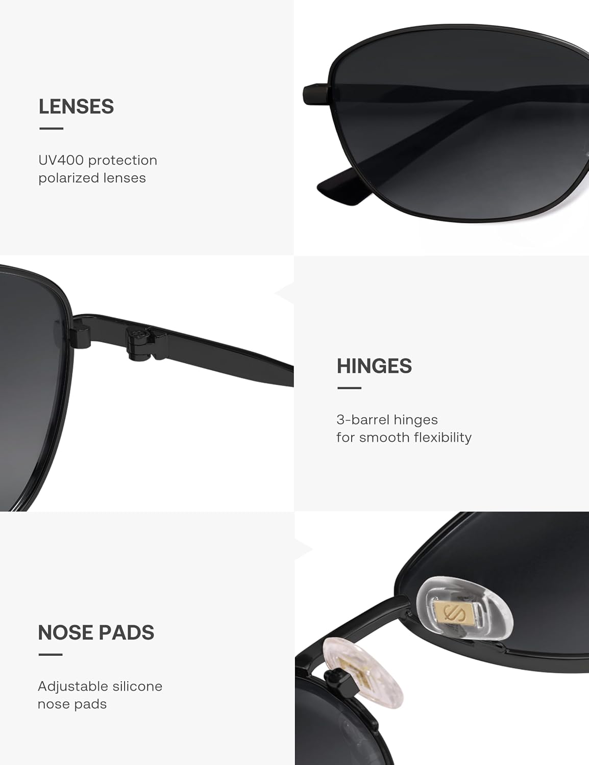 SOJOS Retro Oval Polarized Sunglasses for Women Men Vintage 90s Style Womens Mens Sunnies Sun Glasses SJ1245