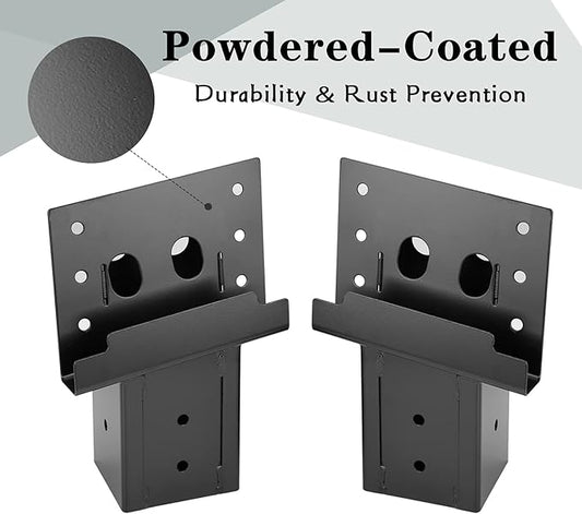 Mofeez Outdoor 4x4 Compound Angle Brackets for Deer Stand Hunting Blinds Shooting Shack (Set of 4)