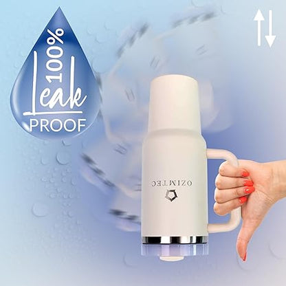 Tumbler 40oz Insulated Stainless Steel Light Blue I Silicone Boot Sleeve I Silicone Straw I Stainless Steel Straw I Cleaning Brush
