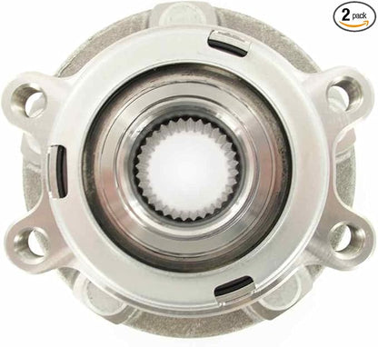 2017 Compatible with Nissan Pathfinder Front Wheel Bearing and Hub Assembly (Note: 4WD, FWD) - Two Bearings (Left and Right) Included with Two Years Warranty