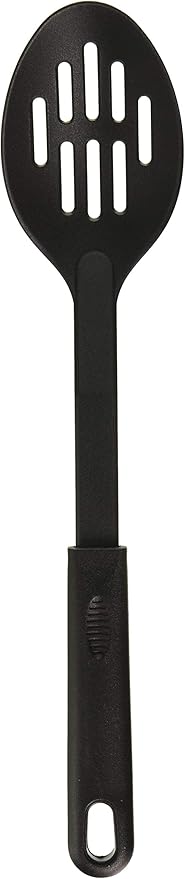 Winco Nylon Slotted Spoon, Black