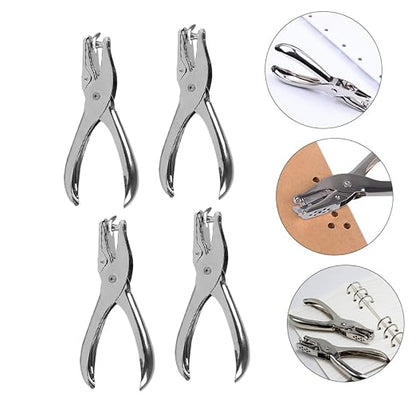 Operitacx 6pcs Ergonomic Handheld Hole Punchers Multifunctional Punching Tool for Cardboard Crafts for Document Binding Scrapbooks and Photo