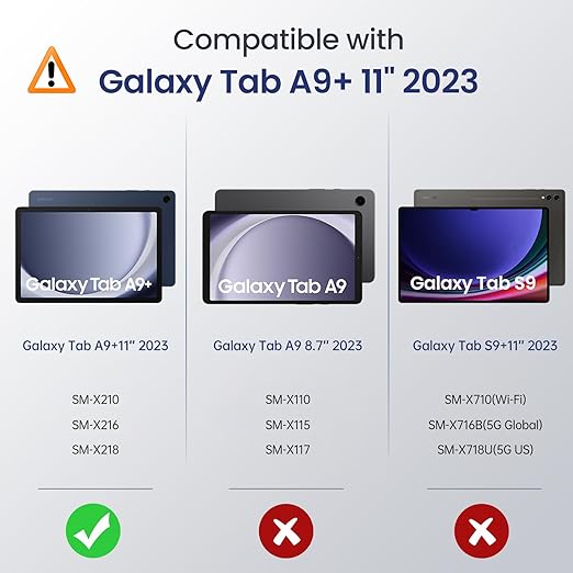 MoKo Case for Galaxy Tab A9A9 Plus 11 inch 2023, Slim Stand Protective Smart Cover with Hard PC Translucent Back Shell for Tab A9 Plus Tablet (SM-X210X216X218), Auto WakeSleep, Grey Purple