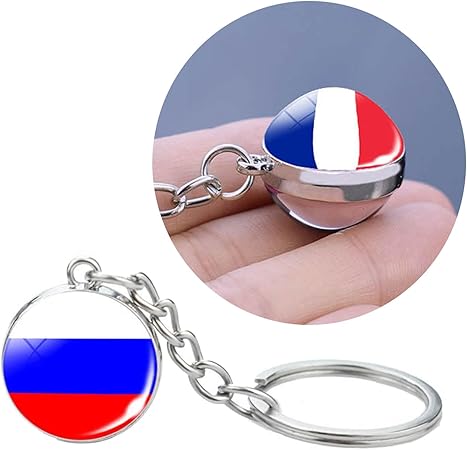Asian Countries Flag Keyrings Stylish Pendant Keychain Unique Ethnic Style Key Rings Ornament Accessory for Men Women, Kuwait 6