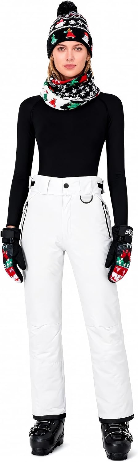 Women's Mountain Insulated Snow Waterproof Ski Pants Winter Outdoor Cargo Pants