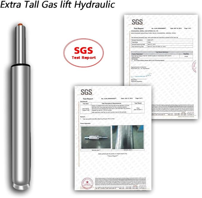 18" to 28" Long Adjustable Gas Lift Cylinder Tube for Bar Stool Drafting Chair Replacement Parts,Heavy Duty Hydraulic Pneumatic Cylinder Shock Piston (10" Lift Stroke)