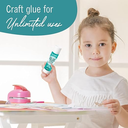 Bulk glue sticks for classrooms, white glue sticks for children, 36 units, 1.3 ounces, washable for all purpose, for children, school and home