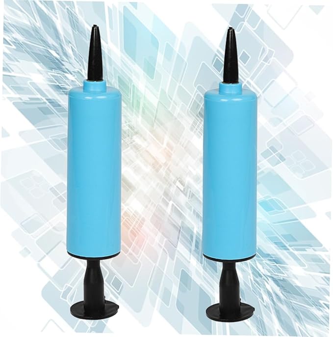 2pcs Mini Air Inflator Portable Air Pump Portable Gas Pump Balloons Pump Air Pump Swimming Ring Air Pump Canister Balloon Pump Balloon Inflator Hand Held Air Pump Blue1171