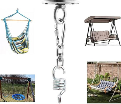 2Pcs Porch Swing Springs,1500lb Heavy Duty Springs, Rust Resistant Swing Springs, Spring for Swing Hammock Hanging Chair Spring for Hammock Spring,Porch Swings (B)