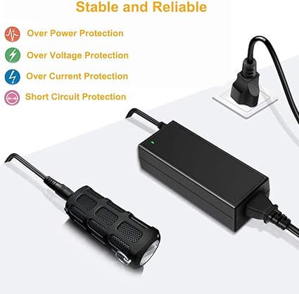 JOYLIT 12V 5A Power Supply Adapter 60W, AC 100-240V Convert to DC 12 Volt 5 Amp 60 Watt Transformer 2.1mm X 5.5mm DC Plug LED Driver for 12V LED Strip Lights, CCTV, Router