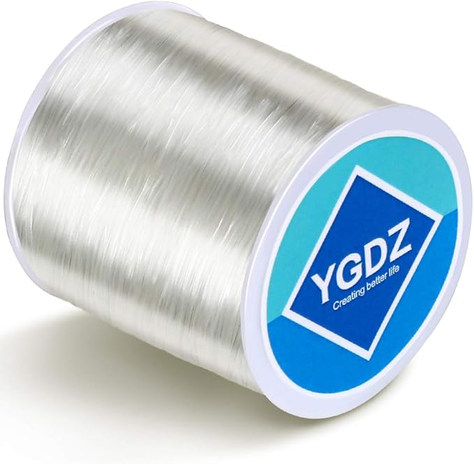 YGDZ 1mm Bracelet String, Elastic String Stretchy Bracelet Beading Thread String for Bracelets Jewelry Making, 1 Roll 100m (1.0mm)