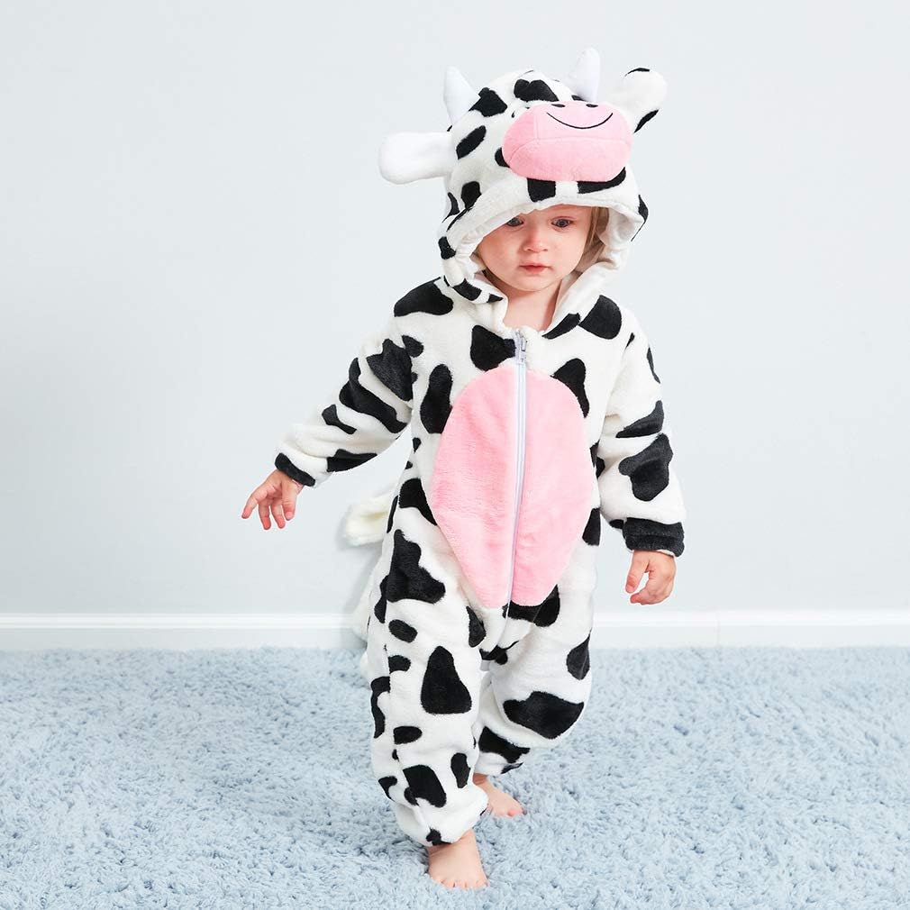 Unisex Kids Baby Halloween Costumes Cartoon Outfit Hooded Homewear