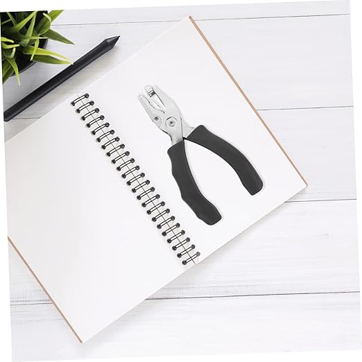 Portable Single Hole Puncher for Loose Leaf Pages Compact Handheld Hole Punch for DIY Crafts Office Use and Scrapbooking Durable and Easy to Carry for Home and School