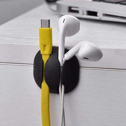 10Pcs Universal Desktop Cable Holder, Cord Organizer Clip for Charging Cables USB Cables Audio Cables Network Cables, etc