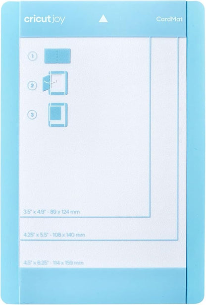 Cricut Joy Card Mat, 4.5" x 6.25", Crafting Mat for All Cards, Reusable with Clear Protective Film, Customize Cards Quickly, Compatible Cutting Machine