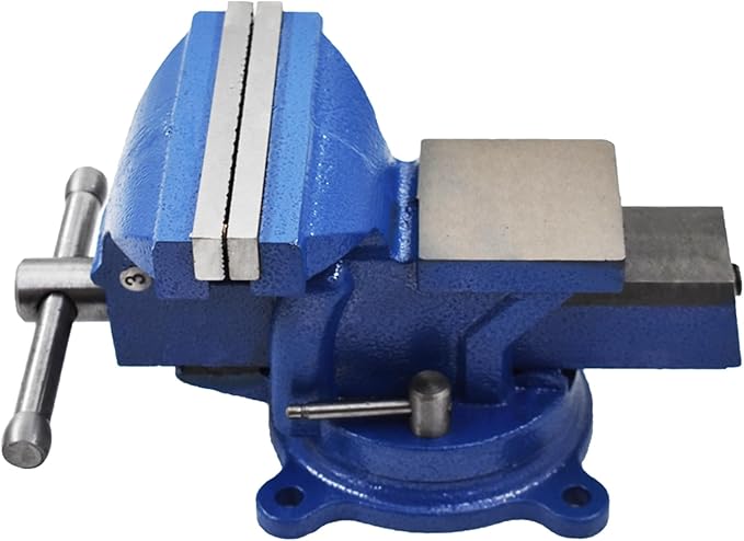 findmall 4" Bench Vise with Anvil 360 Swivel Locking Base Table top Clamp Heavy Duty Vice