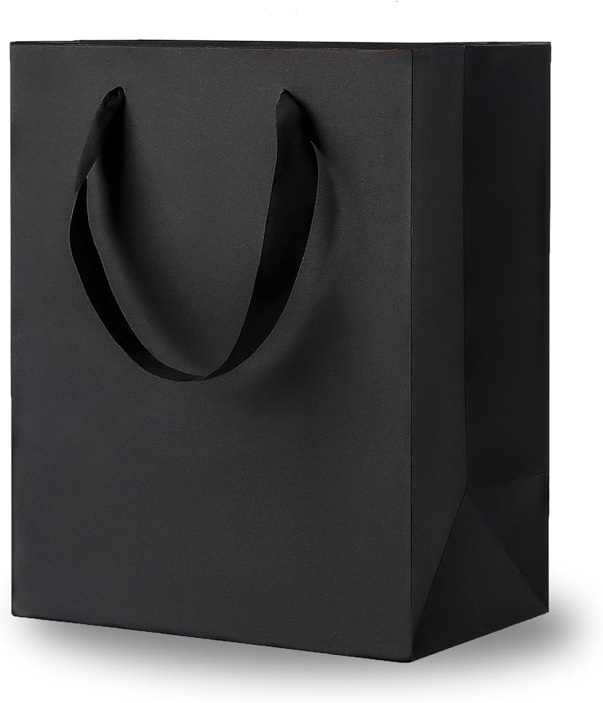 Argivean Black Gift Bags With Handles: 6pcs Medium Gift Bags Bulk 8x5x10 Inch For Wedding Party Birthday Business (M,6)